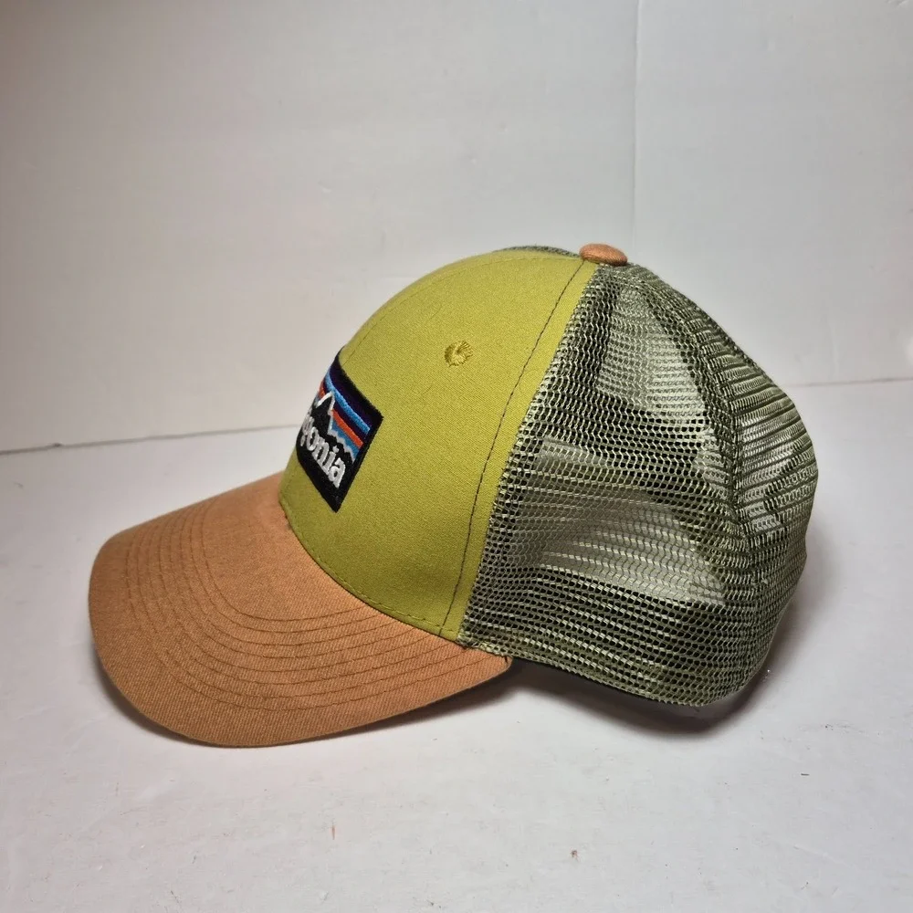 Patagonia Airfarer Hat Cap Snapback Trucker Brown Green Unisex Adult Hiking